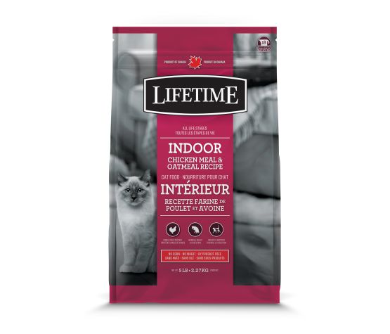 Lifetime – Pour chat d'intérieur - Poulet et avoine
