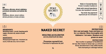 Peke Secret – NAKED Secret Accélérateur de mue – active et accélère le processus de la mue