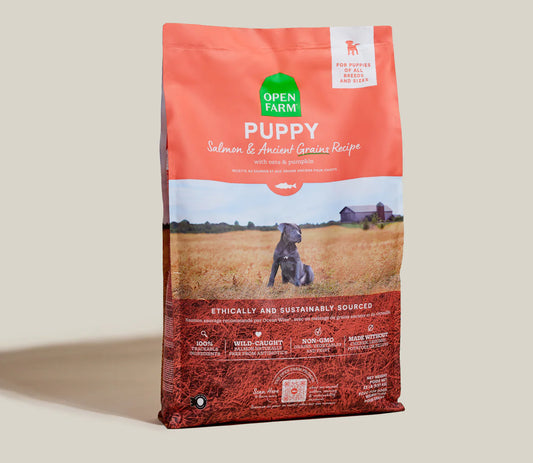Open Farm – Recette saumon – Grains anciens - Chiot