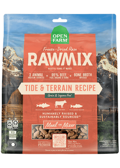 Open Farm – Nourriture lyophilisée  – RawMix Terre et Marée
