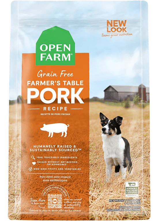 Open Farm – Recette au porc – Sans grains