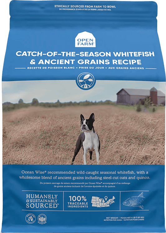Open Farm – Recette au poisson blanc – Grains anciens