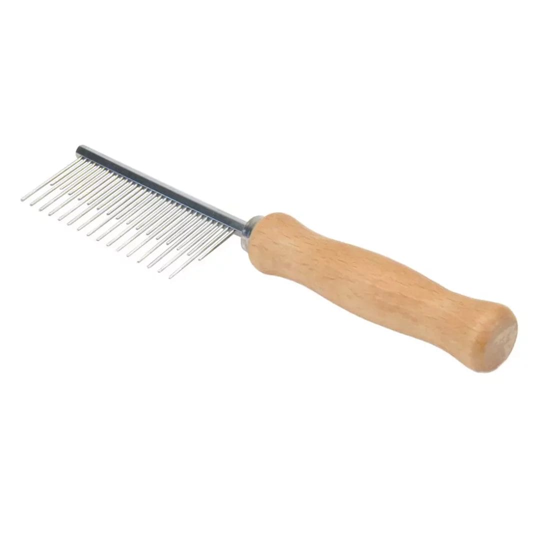 Safari – Peigne avec manche en bambou pour chien
