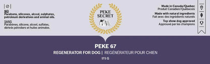 Peke Secret – Peke 67 regénérateur pour chiens – masque traitant hydratant