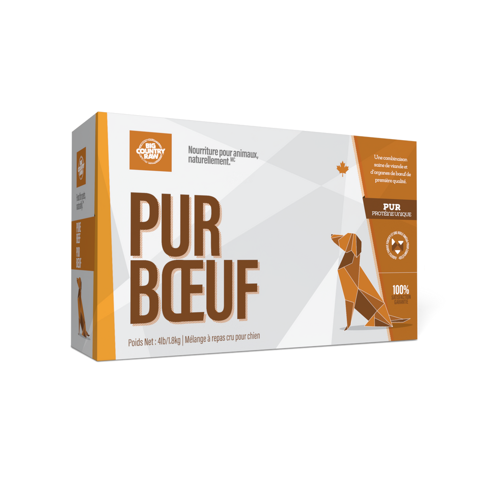 Big Country Raw – Formule Pur – Boeuf - 4lbs