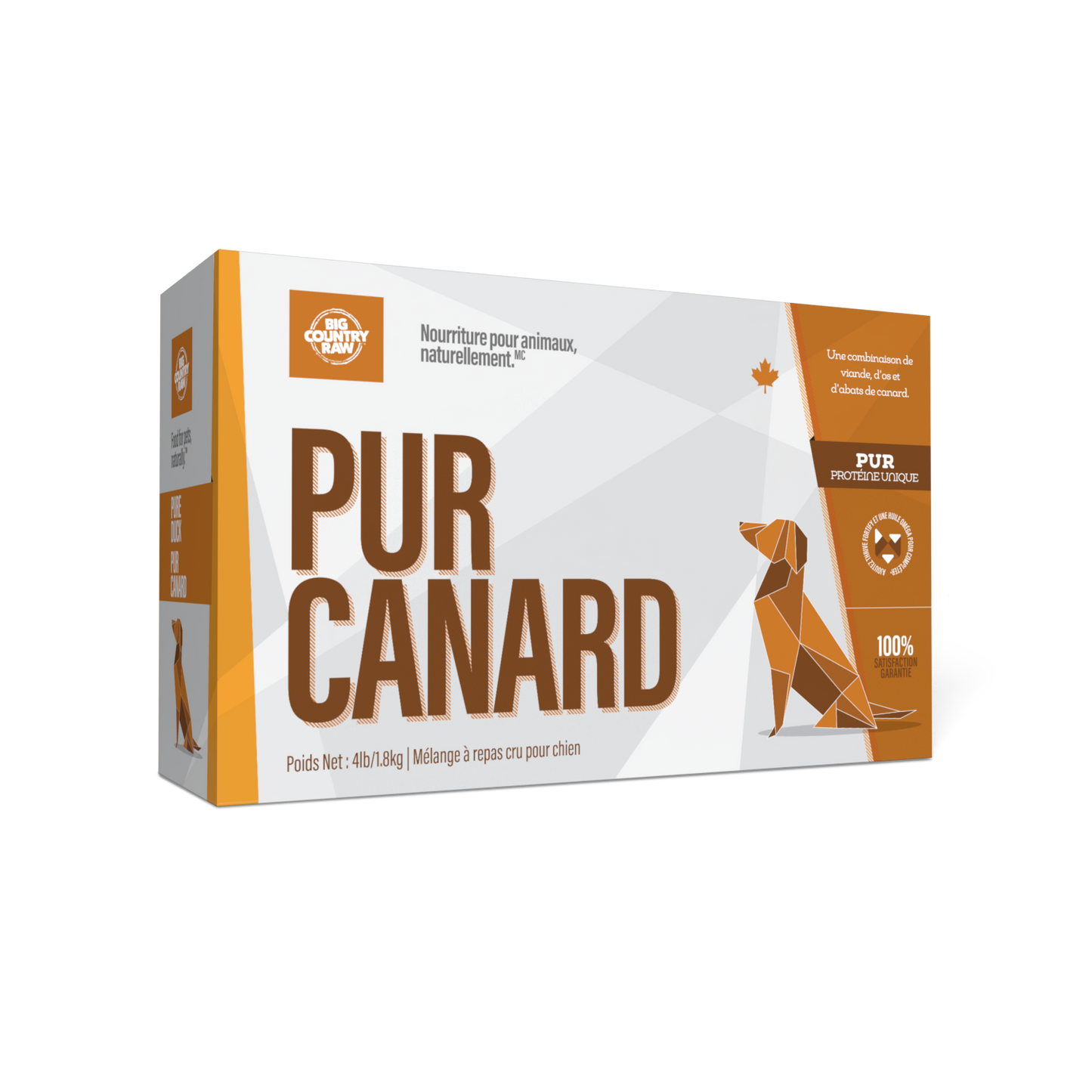 Big Country Raw – Formule Pur – Canard - 4lbs