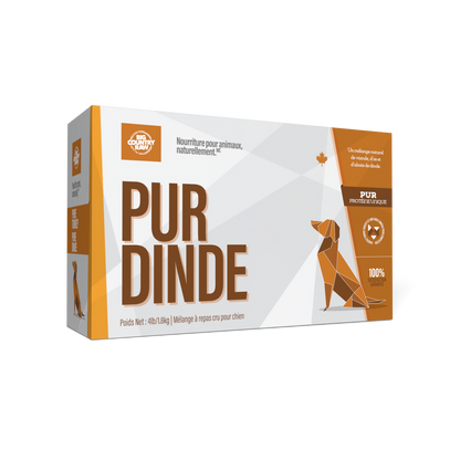 Big Country Raw – Formule Pur – Dinde - 4lbs