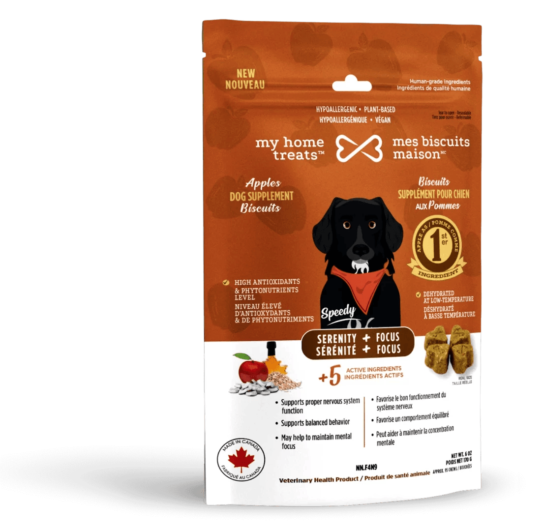 Mes biscuits maison – Supplément hypoallergénique pour chien aux pommes - Sérénité + Focus 170g