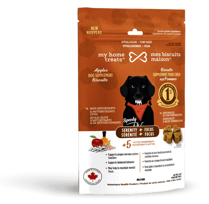 Mes biscuits maison – Supplément hypoallergénique pour chien aux pommes - Sérénité + Focus 170g