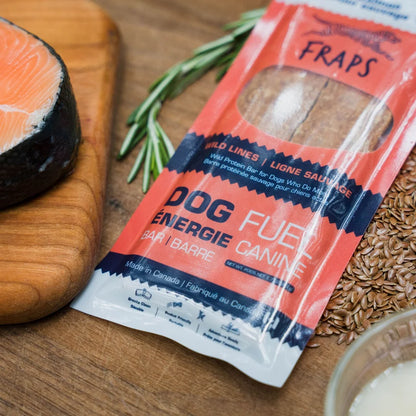 Fraps – Barre protéinée pour chiens actifs - Saumon - 50g