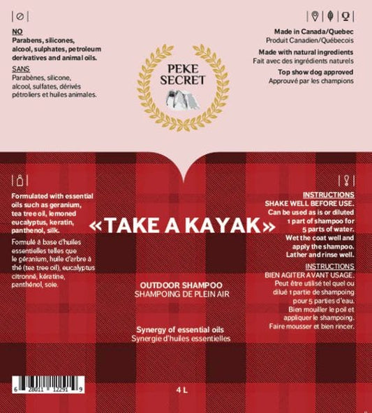 Peke Secret – Take a Kayak Shampoing plein air – synergie d'huiles essentielles