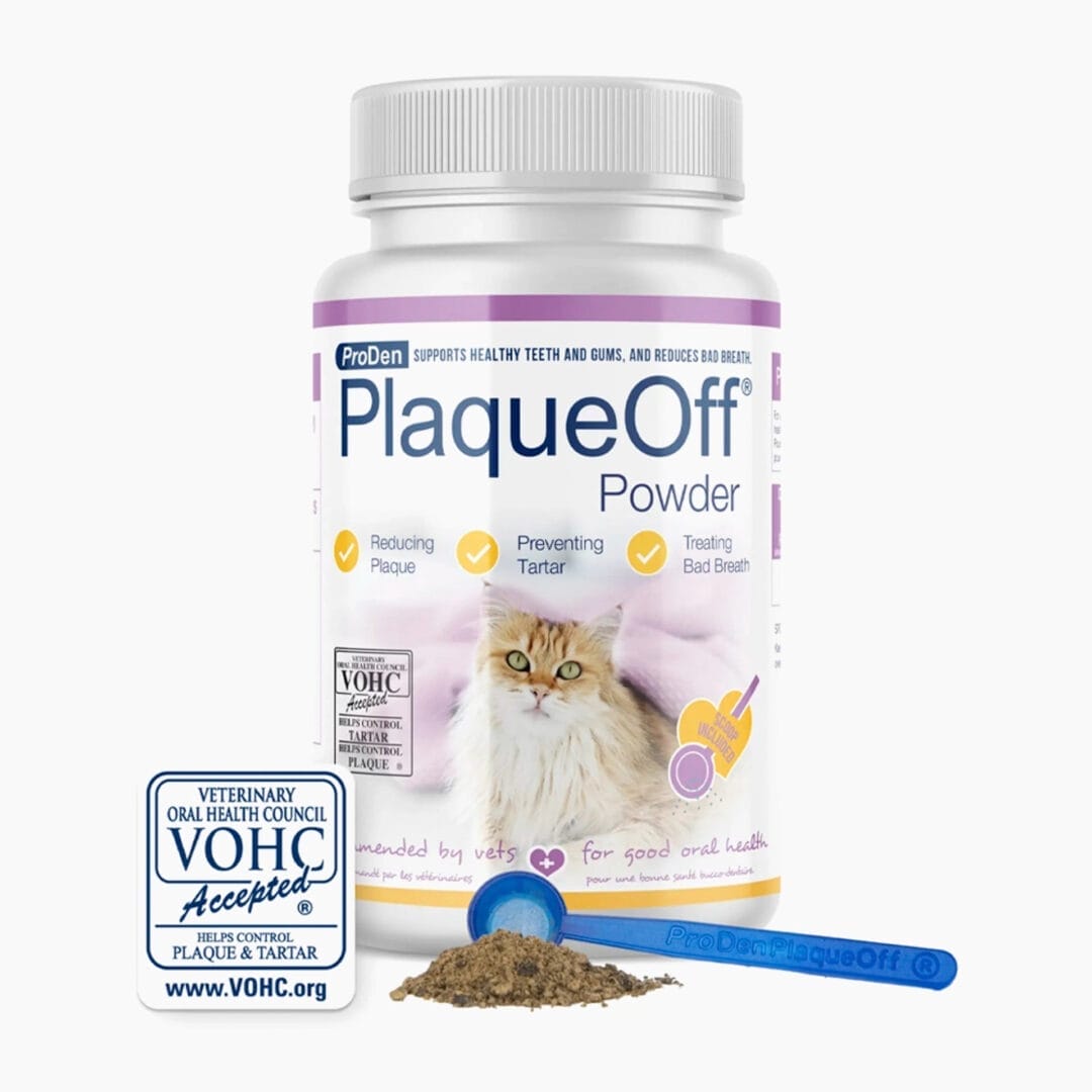 ProDen PlaqueOff – Poudre PlaqueOff – solution aux problèmes buccaux pour chat - 40g