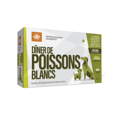 Big Country Raw – Formule Dîner – Poissons blancs - 4lbs