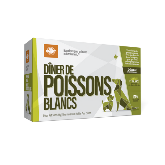 Big Country Raw – Formule Dîner – Poissons blancs - 4lbs