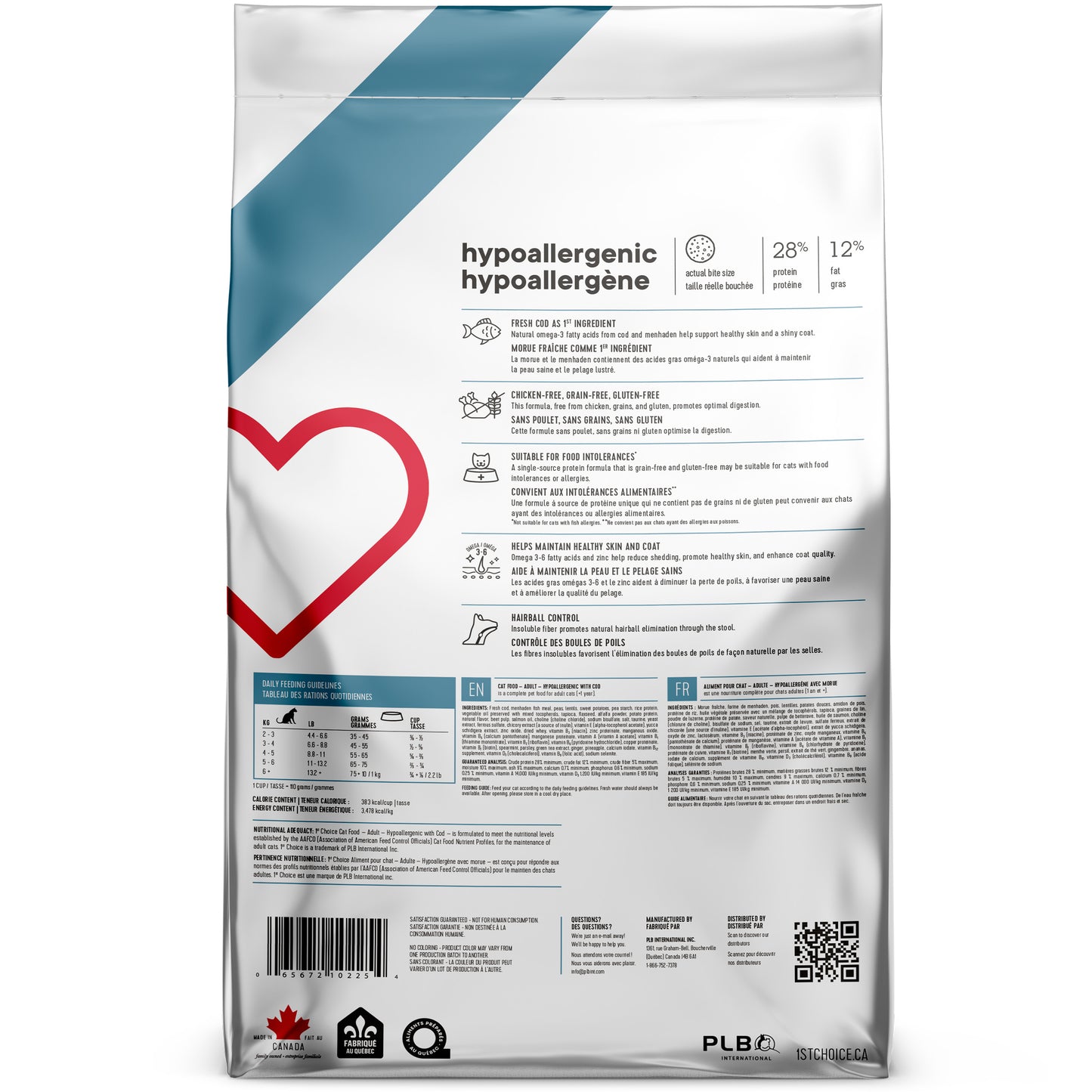 1st Choice – Adulte - Hypoallergène - Morue fraîche