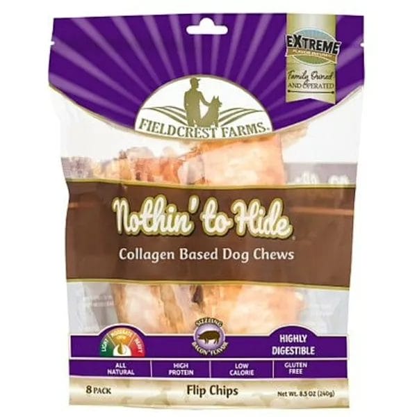 Fieldcrest Farms – Batonnêts à gruger à base de collagène – 8 par paquet