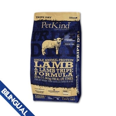 PetKind – Tripes sèches - Chien adulte protéine unique - Agneau et tripes d'agneau