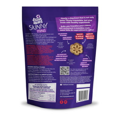 Fruitables – Gâteries skinny minis - Pomme et bacon