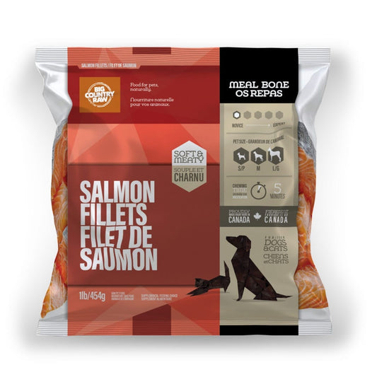 Big Country Raw – Bones – Filets de Saumon - 1lb