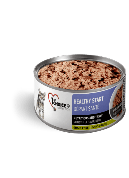 1st Choice – Conserve chat - Pâté Départ santé  - 156g