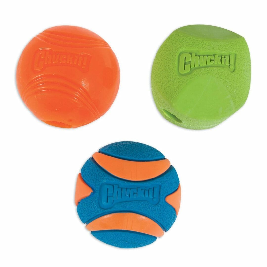 Chuckit! – Balle fetch medley moyen – Paquet de 3