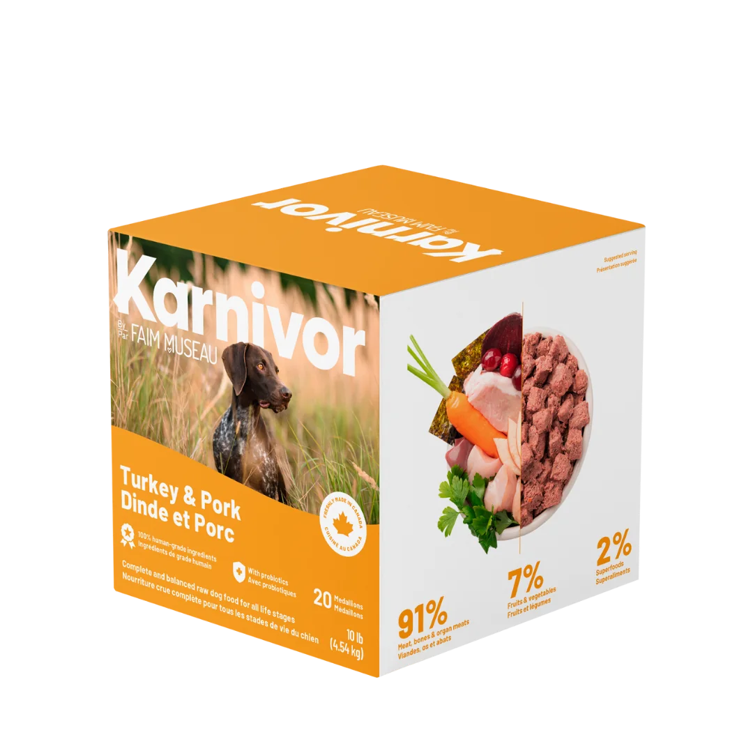 Karnivor – Formule dinde & porc - 10lbs