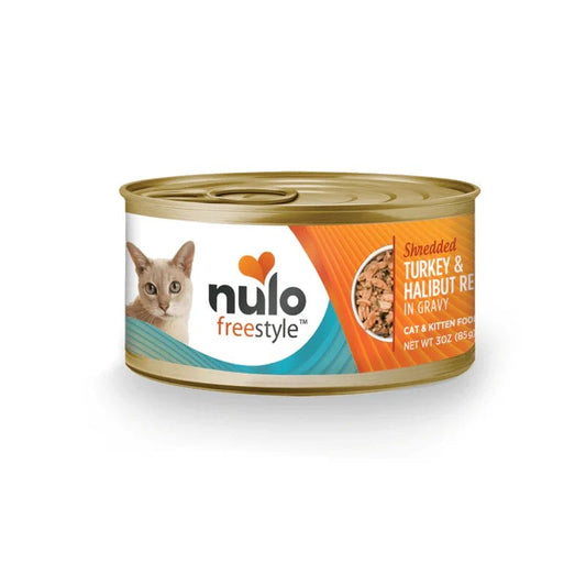 Nulo – Conserve chat freestyle - Dinde et flétan effilochés en sauce
