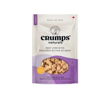 Crump's Naturals – Bouchées de foie de bœuf lyophilisés