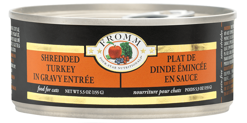 Fromm – Conserve chat - Dinde émincée en sauce - 155g