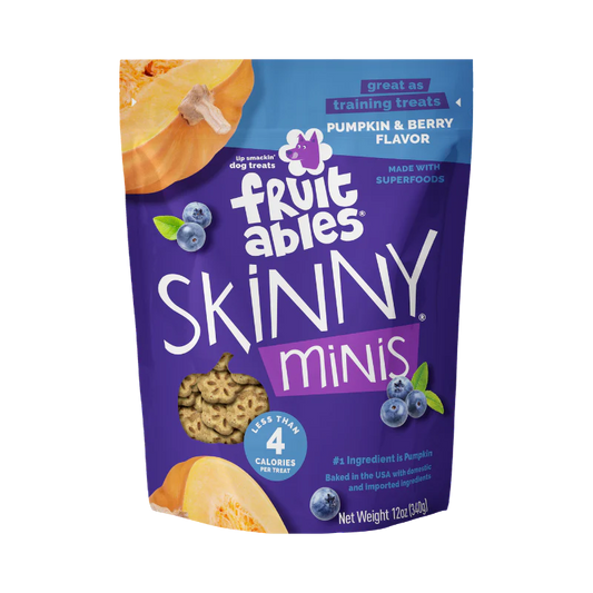 Fruitables – Gâteries ''Skinny Minis'' – Citrouille et bleuets
