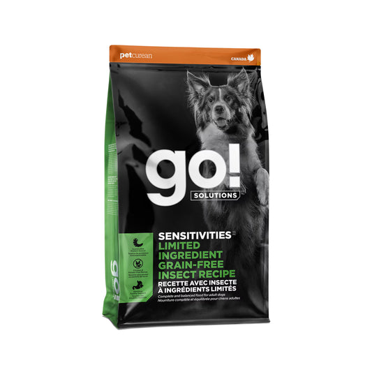 Petcurean – Go! Solutions - Ingrédients Limités – Sans Grains - Insecte