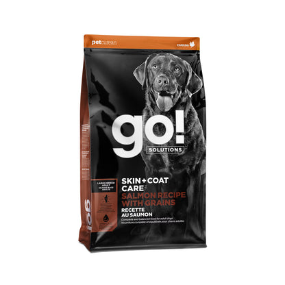 Petcurean – Go! Solutions - Peau + Poils – Adulte grande race - Saumon