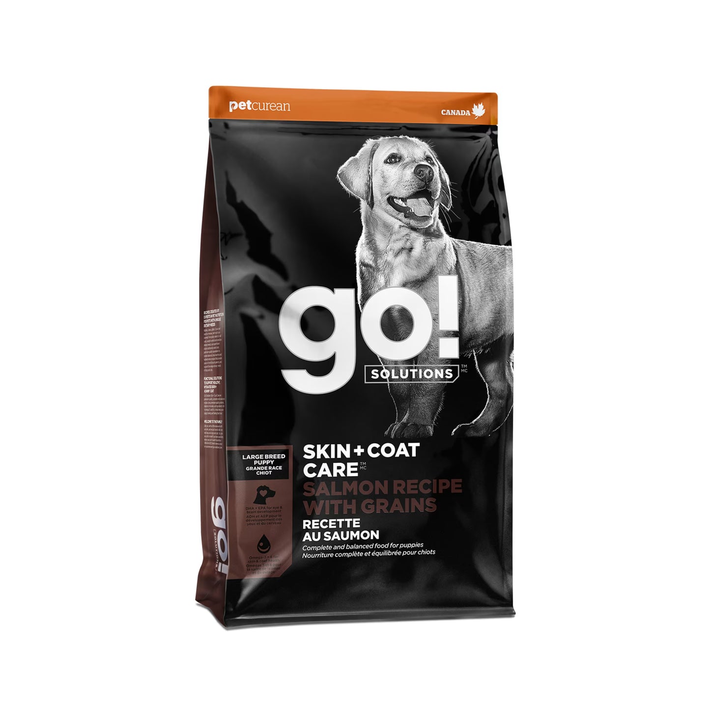 Petcurean – Go! Solutions - Peau + Poils – Chiot grande race - Saumon