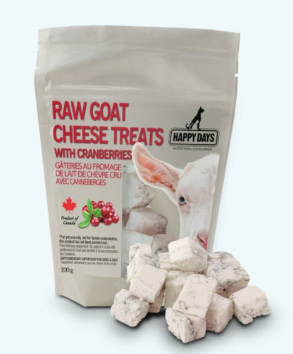 Happy Days – Gâteries au fromage de lait de chèvre cru