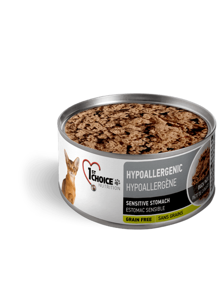 1st Choice – Conserve chat - Pâté Hypoallergène - 156g