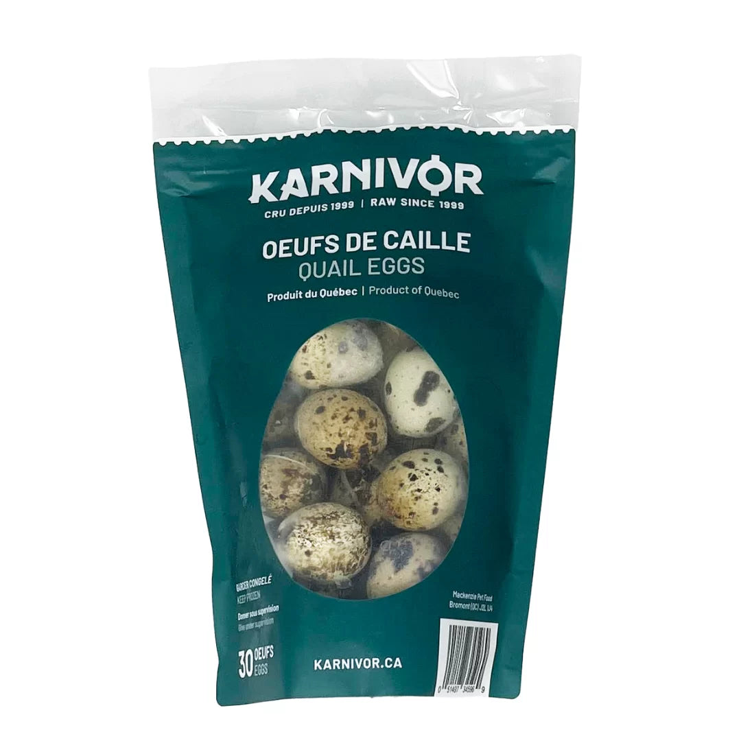 Karnivor – Oeufs de caille congelés – 30 oeufs