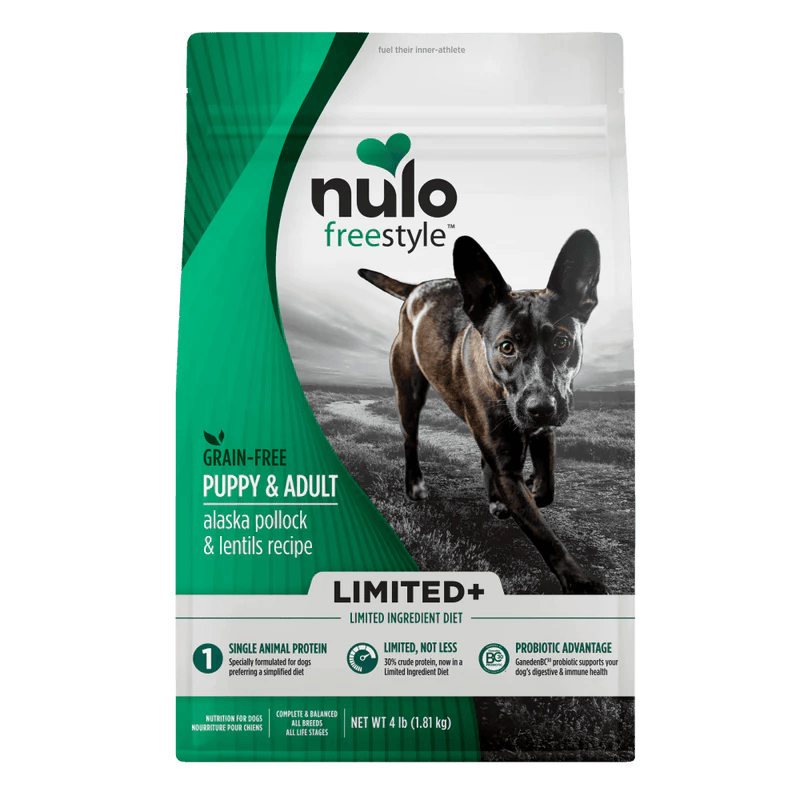 Nulo – Freestyle - Chiot et adulte limited+ sans grains - Goberge et lentilles