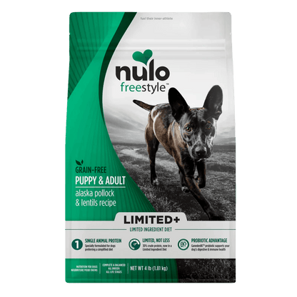 Nulo – Freestyle - Chiot et adulte limited+ sans grains - Goberge et lentilles