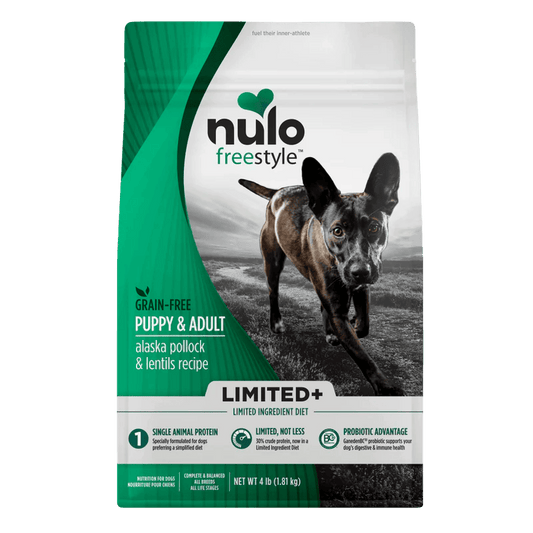 Nulo – Freestyle - Chiot et adulte limited+ sans grains - Goberge et lentilles