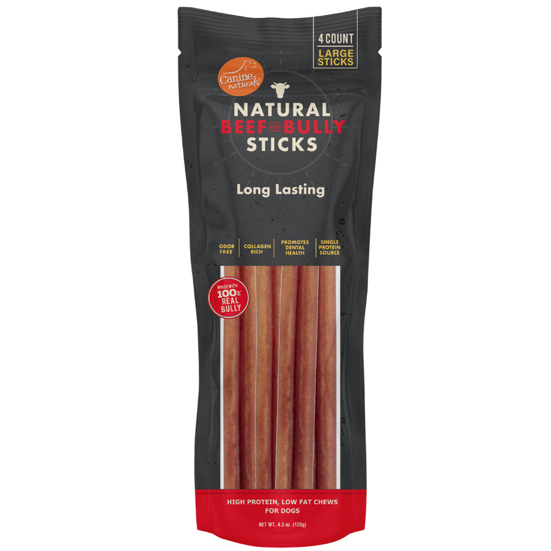 Canine naturals – Bâtonnets de boeuf et de nerfs de boeuf