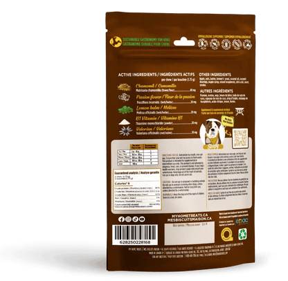 Mes biscuits maison –  Supplément hypoallergénique pour chien aux pommes - Calmant + Relaxation 170g