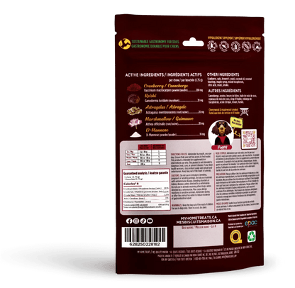 Mes biscuits maison –  Supplément hypoallergénique pour chien aux canneberges - Santé urinaire 170g