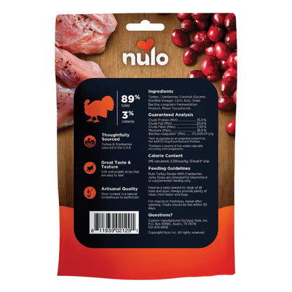 Nulo – Lanières de dinde séchées aux canneberges