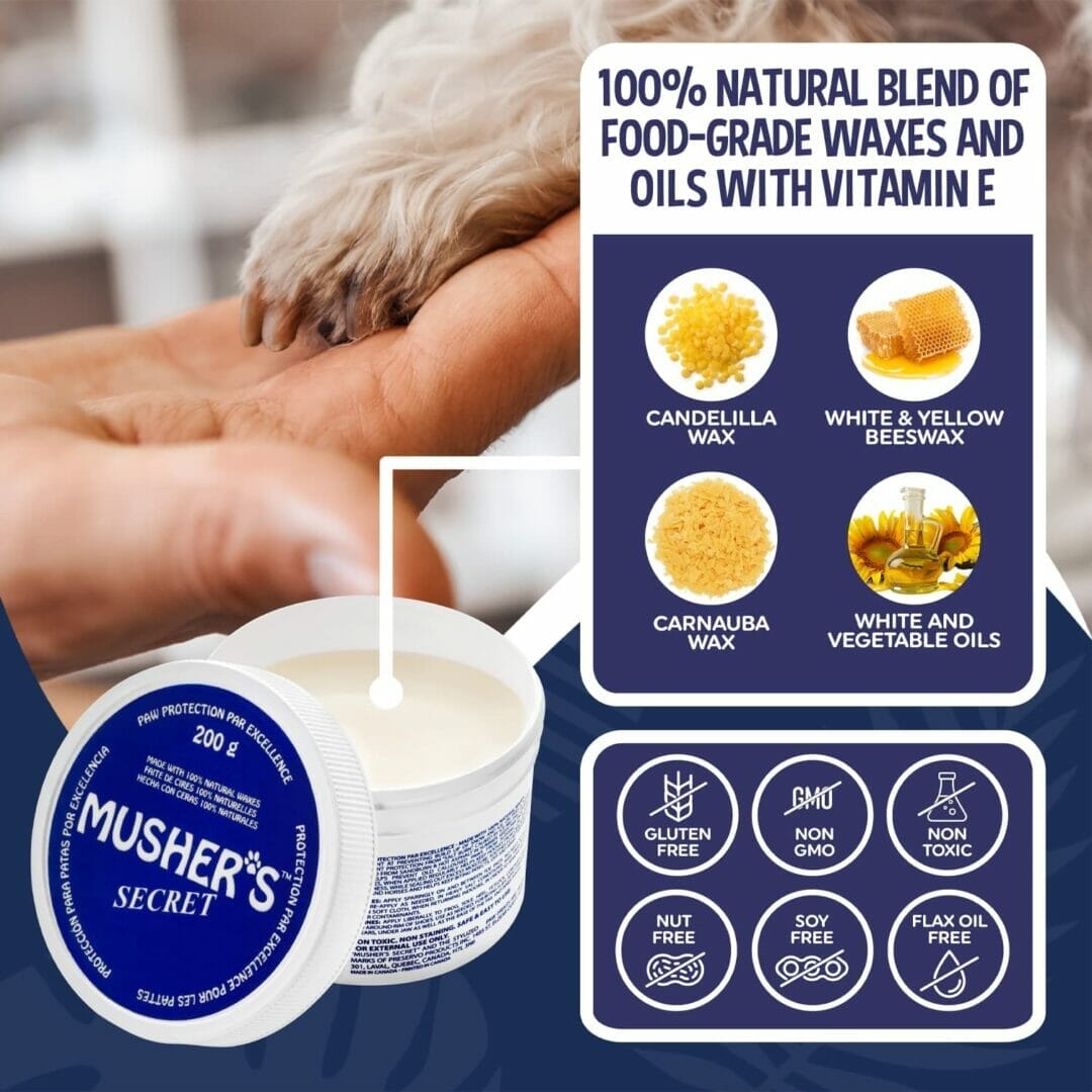 Mushers's Secret – Protection des pattes – cire 100% naturelle