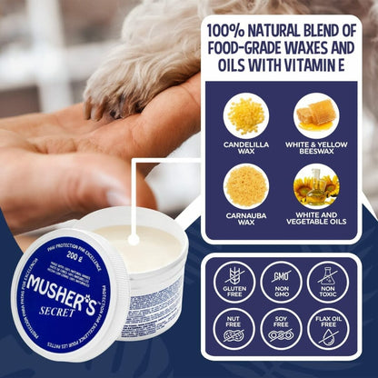 Mushers's Secret – Protection des pattes – cire 100% naturelle