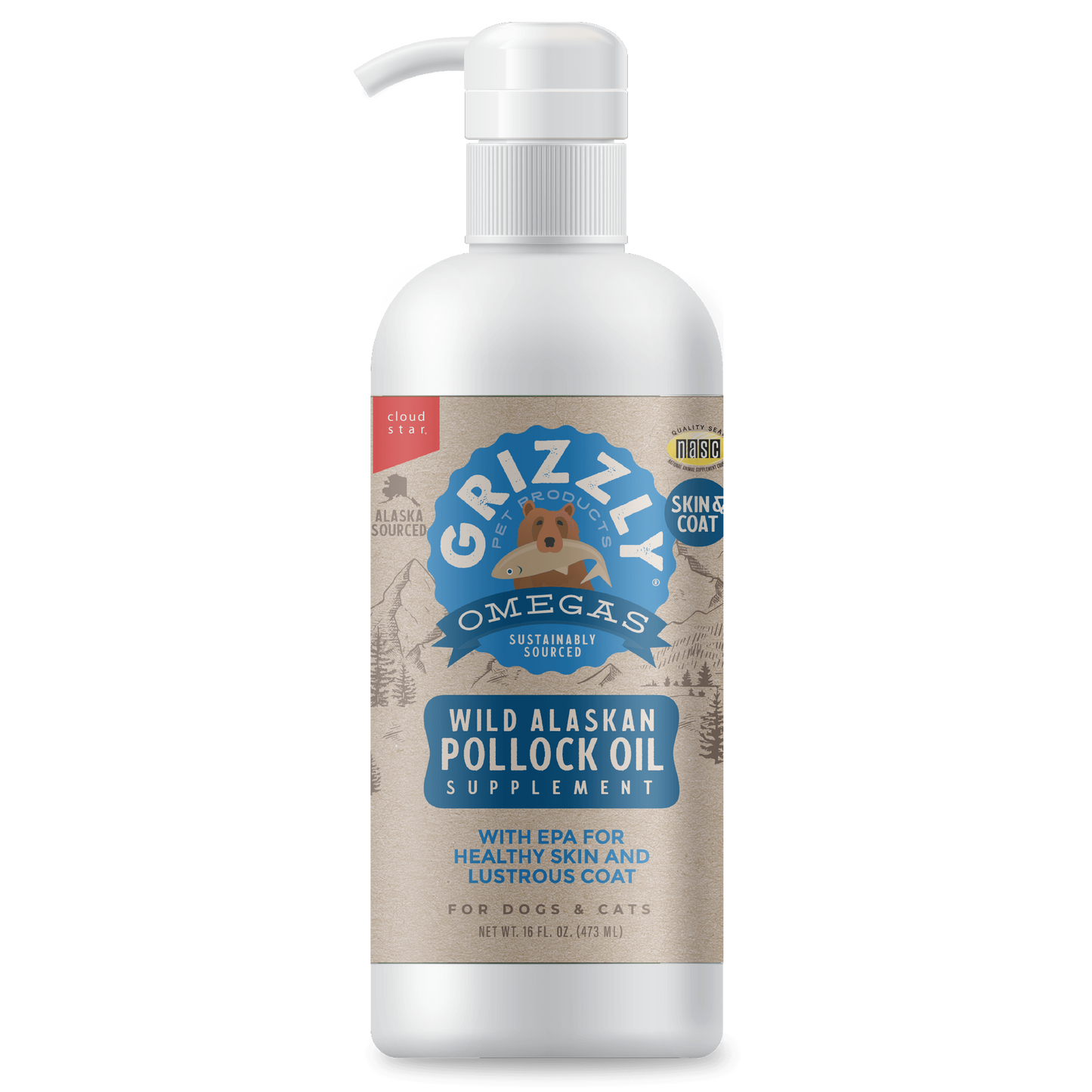 Grizzly Pet Products – Huile de goberge