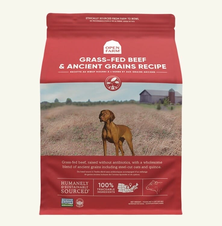 Open Farm – Recette au boeuf – Grains anciens