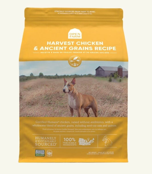 Open Farm – Recette au poulet – Grains anciens