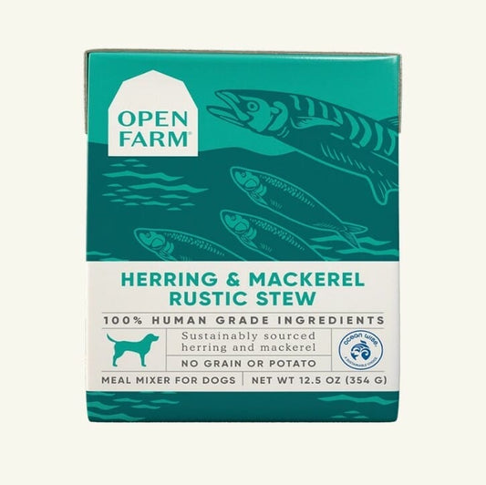 Open Farm – Ragoût rustique hareng et maquereau – 354g