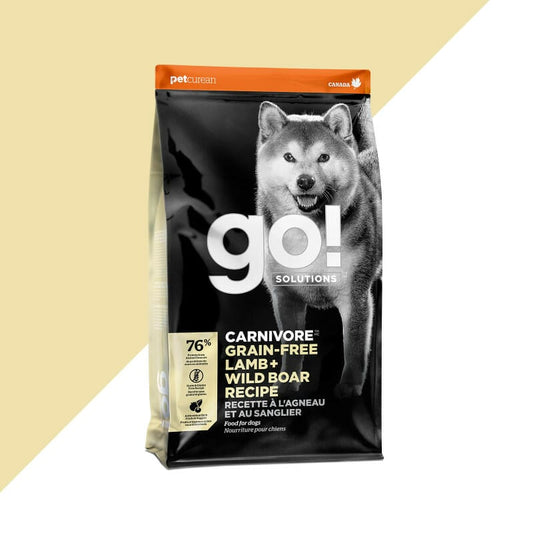 Petcurean – Go! Solutions - Carnivore – Sans Grains - Agneau + Sanglier